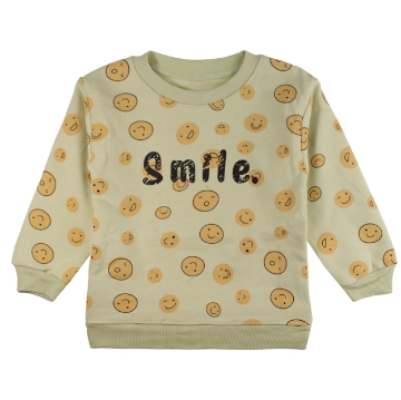 تصویر  بلوز تک دخترانه و پسرانه تو کرکی مدل Smile