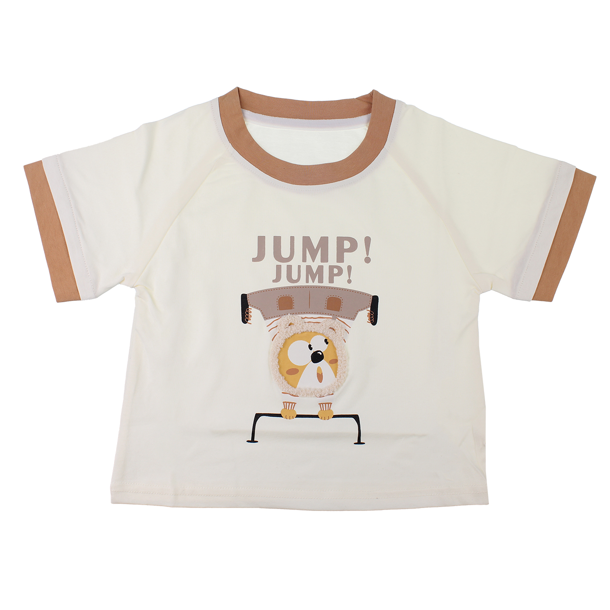 تصویر  تیشرت و شلوارک دخترانه و پسرانه نخ پنبه مدل JUMP