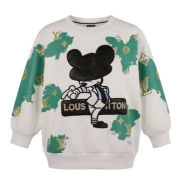 تصویر  بلوز پسرانه دو نخ لاکرا مدل میکی موس