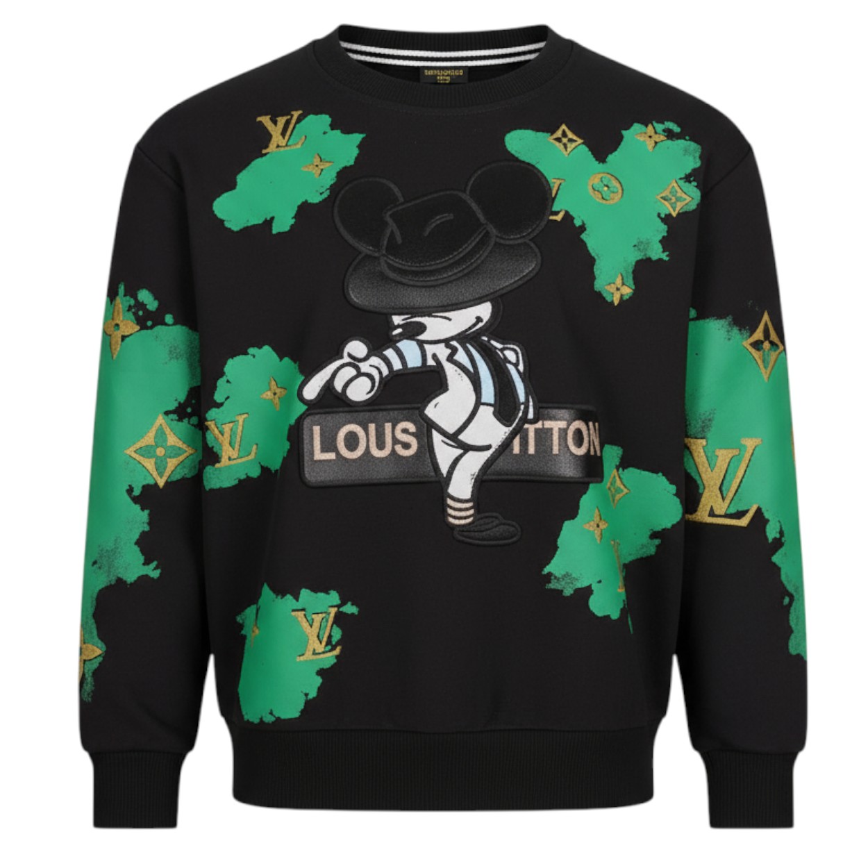 تصویر  بلوز پسرانه دو نخ لاکرا مدل میکی موس