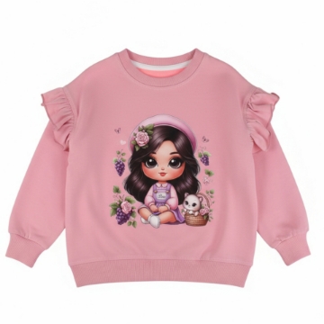 تصویر  بلوز دخترانه دو نخ لاکرا مدل عکس دختر