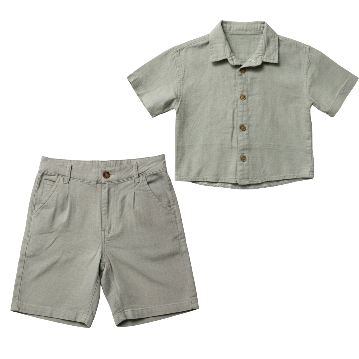 تصویر  پیراهن و شلوارک پسرانه حصیری مدل لش از4 تا 13سال