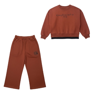 تصویر  بلوز و شلوار دخترانه و پسرانه دورس مدل oik