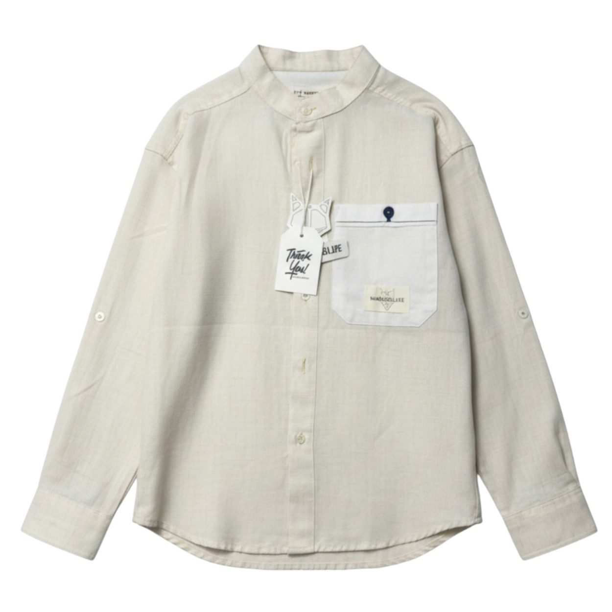 تصویر  پیراهن پسرانه نخ مدل یقه دار از 5سال تا 12