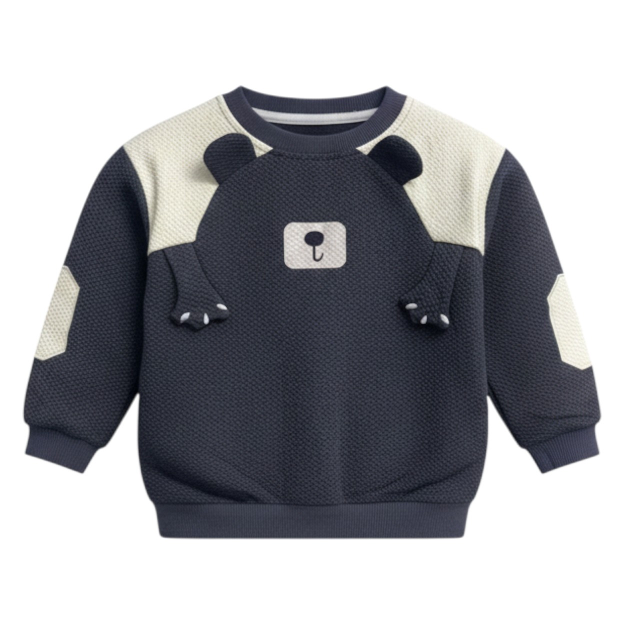 تصویر  سویشرت پسرانه کنفی مدل خرسی از2 تا 8سال