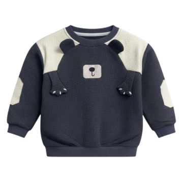 تصویر  سویشرت پسرانه کنفی مدل خرسی از2 تا 8سال