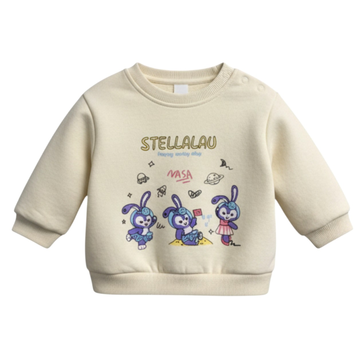 تصویر  سویشرت داخل کرکی دخترانه دورس مدل stellalau از1 تا 4سال