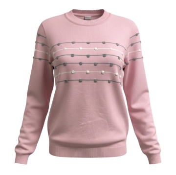 تصویر  بلوز دخترانه بافت مدل توپی از5 تا 11سال