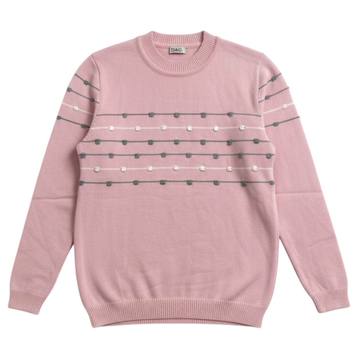 تصویر  بلوز دخترانه بافت مدل توپی از5 تا 11سال