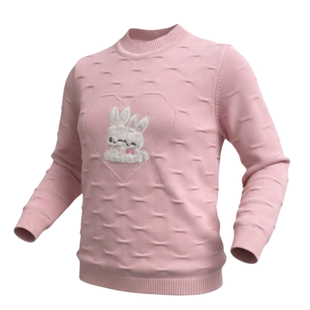 تصویر  بلوز دخترانه بافت مدل خرگوشی از2 تا 7سال