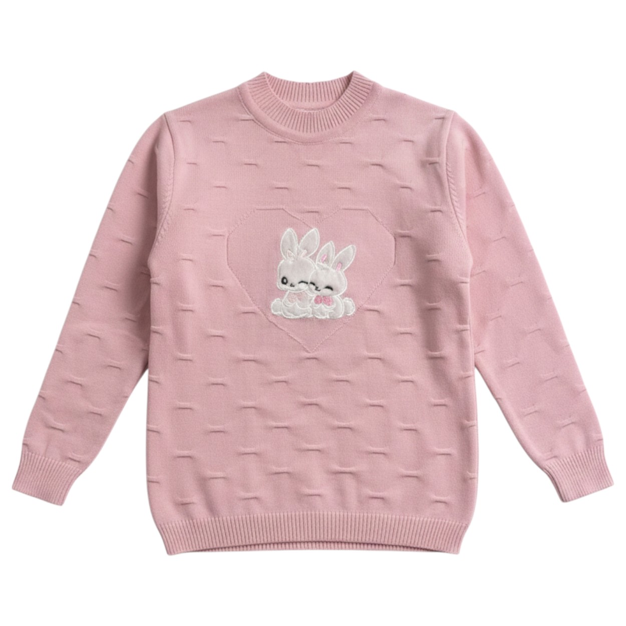 تصویر  بلوز دخترانه بافت مدل خرگوشی از2 تا 7سال