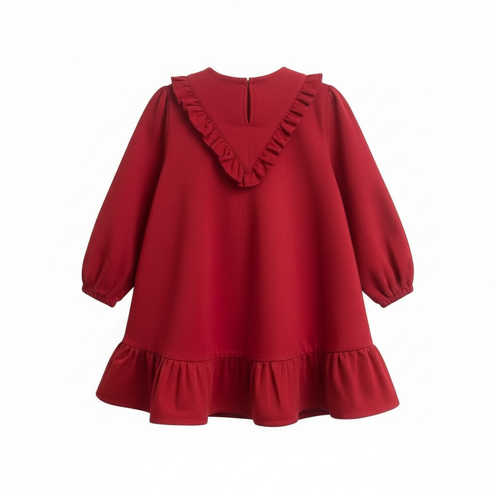 تصویر  پیراهن دخترانه کتان مدل آژند از 7سال تا 10