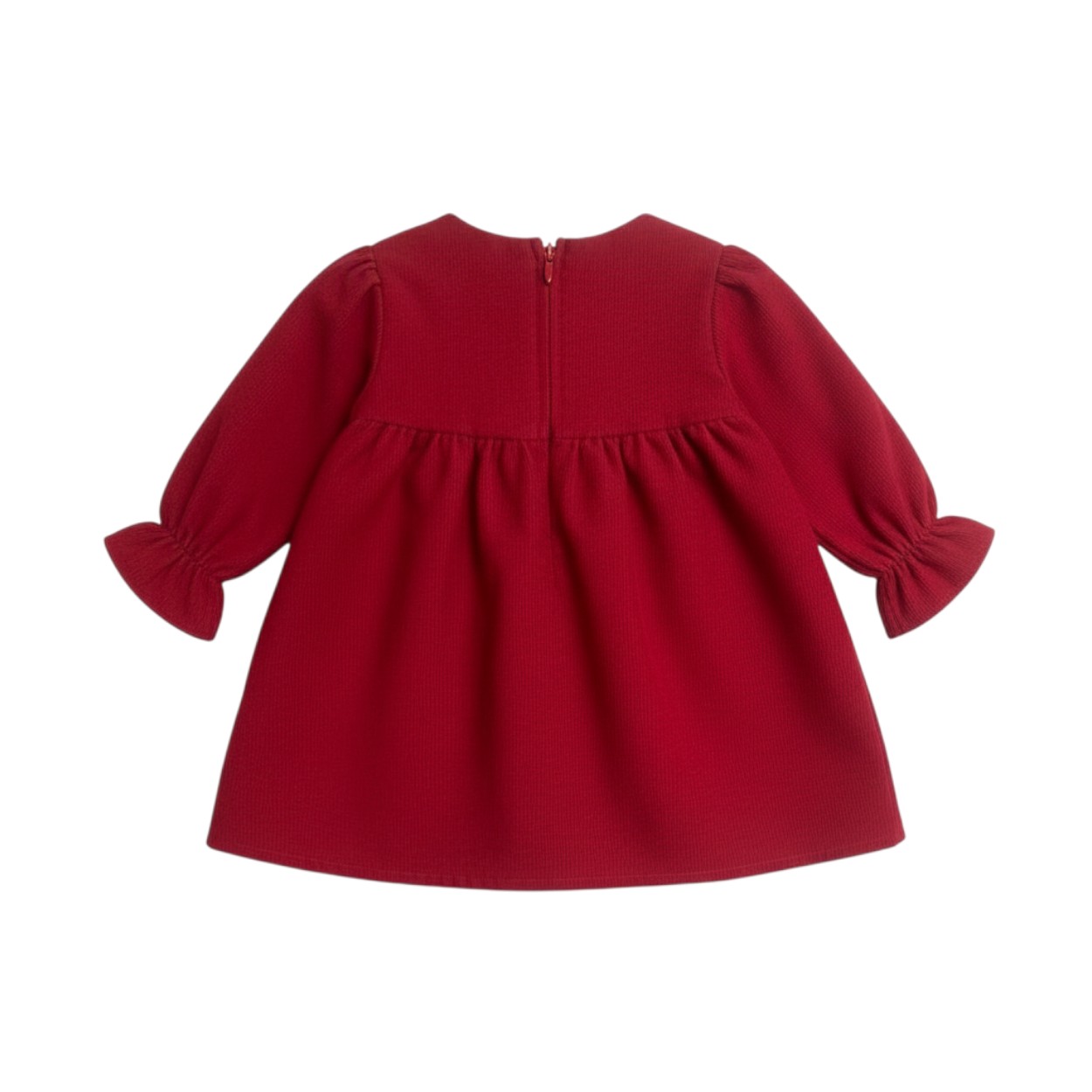 تصویر  پیراهن دخترانه مخمل مدل گیپور دار از2 تا 8سال