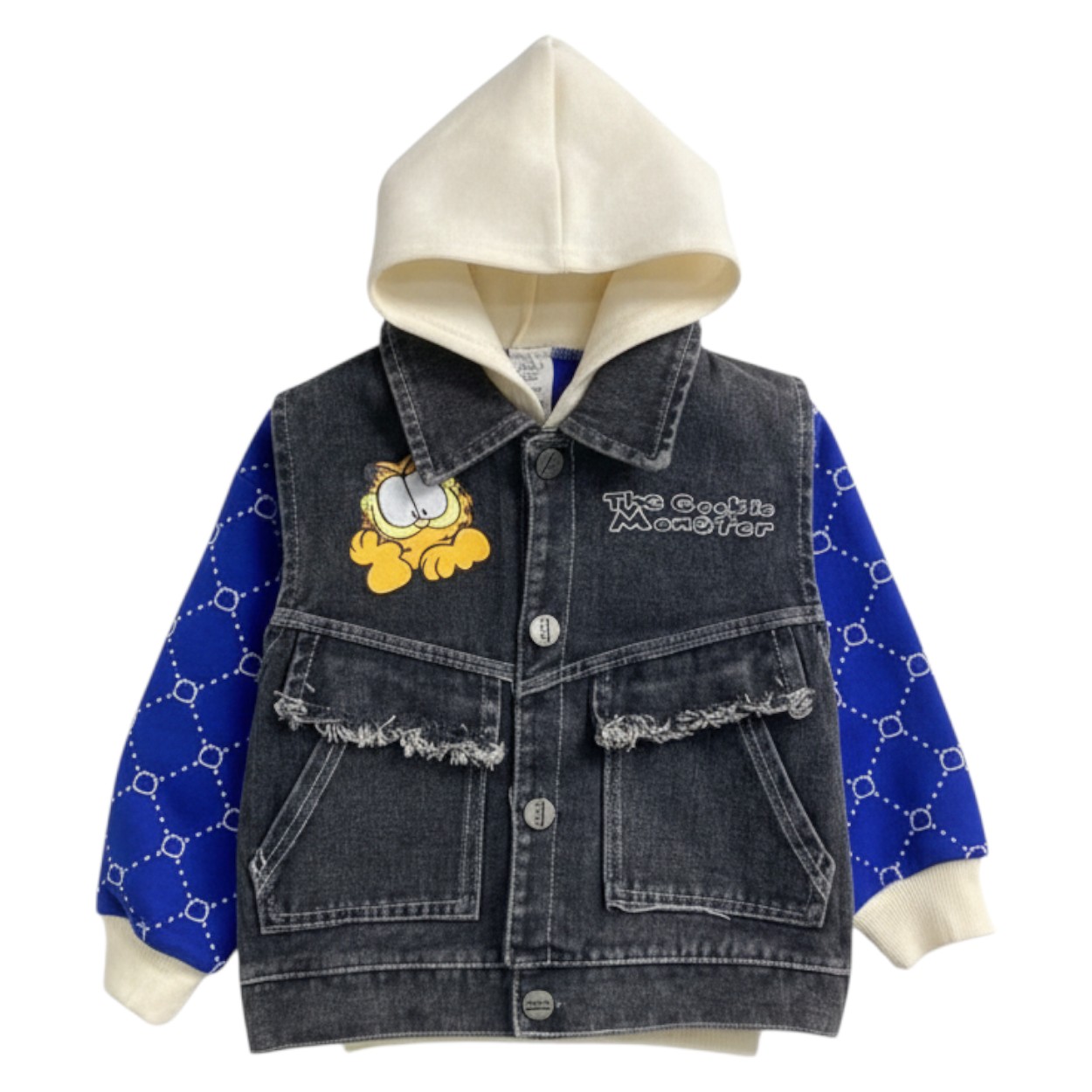 تصویر  وست و شلوار و هودی پسرانه جین - جین - دو نخ پنبه مدل گارفیلد از2 تا 8سال